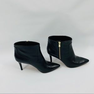 zyrannia pointy toe studded booties